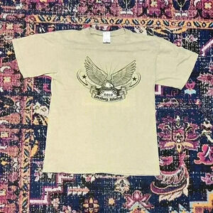 Leesburg Florida Bikefest 2010  T-shirt Size Medium Eagle On Bike Biker T-Shirt